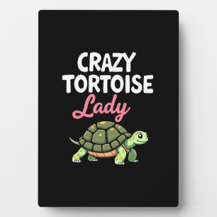 Verrückte Schildkröten-Dame Schildkröten Mama Frau Fotoplatte