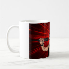 Verrückte Schreie und Laserstrahl-Tasse Kaffeetasse