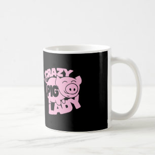 verrückte Schweinefrau Kaffeetasse