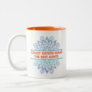 Verrückte Schwestern werden die besten Tanten, Lie Zweifarbige Tasse