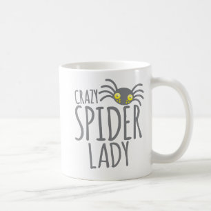 Verrückte Spinnen-Dame Kaffeetasse