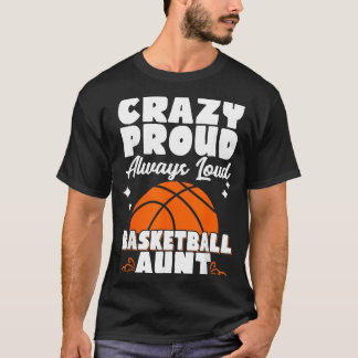 Verrückte stolze immer laute Baseball-Tante T-Shirt