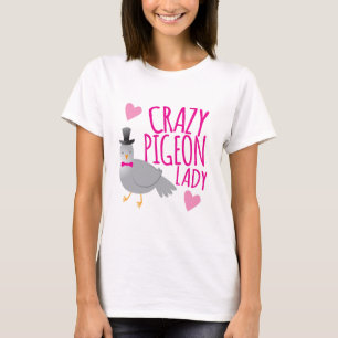 verrückte Taubenlady T-Shirt