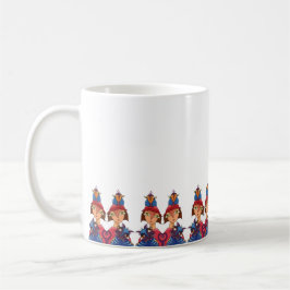 Verrückte Vogel Katzenlady Kaffeetasse
