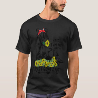 Verrückte Ziegen-Dame Frauen39S Ziegen Bauernhof-T T-Shirt