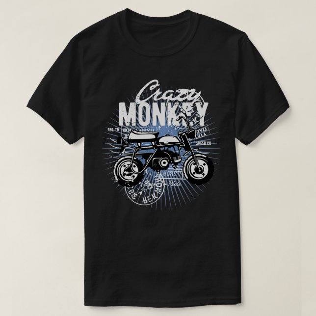 Verrückter Affe Fahrrad Pullover  (Design vorne)