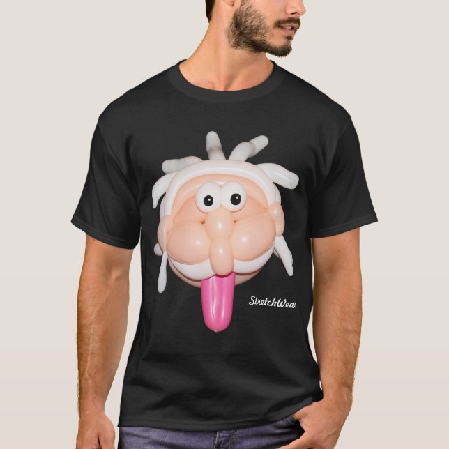 Verrückter alter Ballon-Mann T-Shirt (Vorderseite)