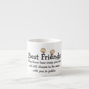 Verrückter bester Freund Espressotasse