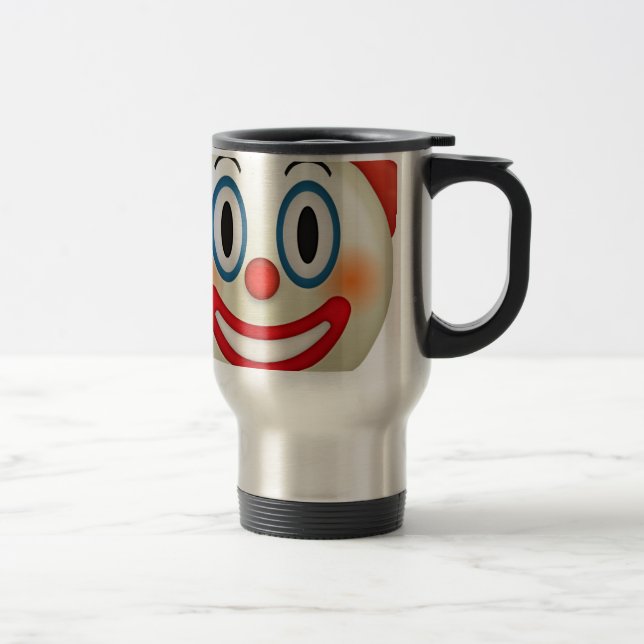 Verrückter Clown Emoji Reisebecher (Rechts)
