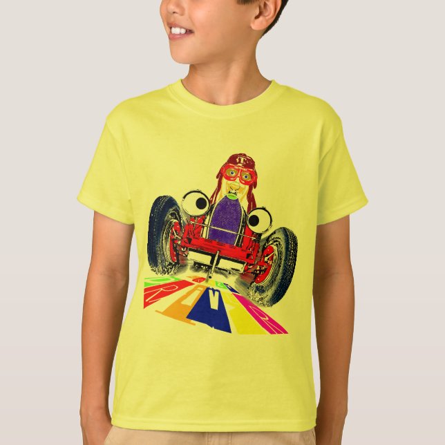 Verrückter Fahrer T-Shirt (Vorderseite)