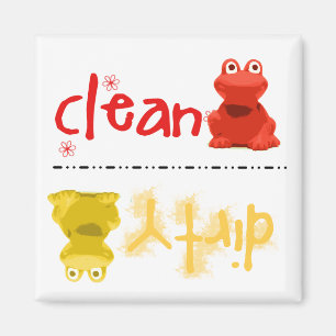 Verrückter Frosch-Spülmaschinen-Magnet Magnet