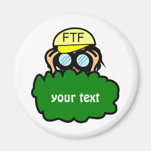 Verrückter Geocacher Geocaching Magnet