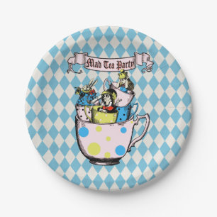 Verrückter Hatter Teeparty Alice im Wunderland Pappteller