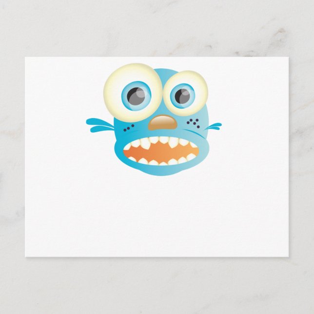 verrückter Hund Postkarte (Vorderseite)