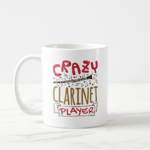 Verrückter Klarinettenspieler Klarinettist Kaffeetasse