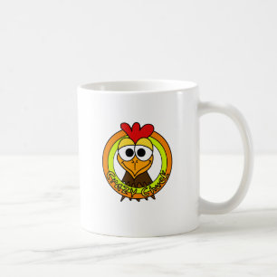 Verrückter Klemmen-Huhn-Kopf Kaffeetasse