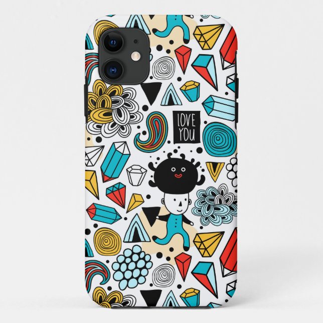 verrückter Kopf Case-Mate iPhone Hülle (Rückseite)