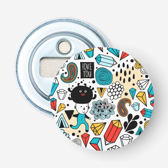 verrückter Kopf Flaschenöffner (Vorderseite)