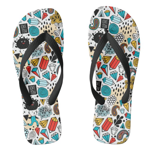 verrückter Kopf Flip Flops (Fußbett)