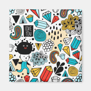 verrückter Kopf Magnet