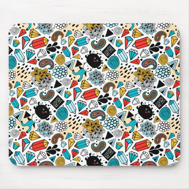 verrückter Kopf Mousepad (Vorne)