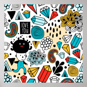 verrückter Kopf Poster