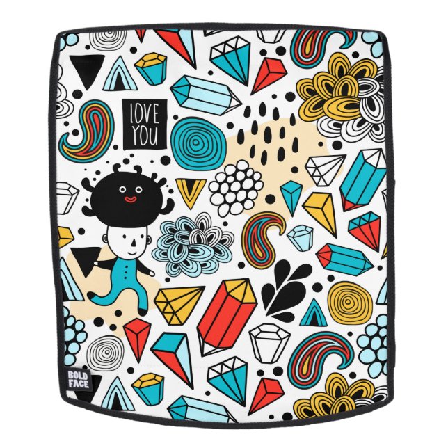 verrückter Kopf Rucksack (Abnehmbare Front)