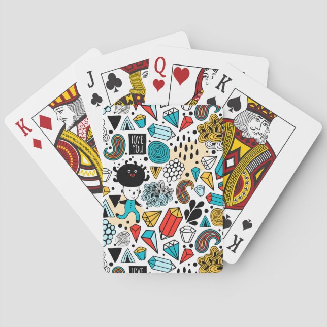 verrückter Kopf Spielkarten (Rückseite)