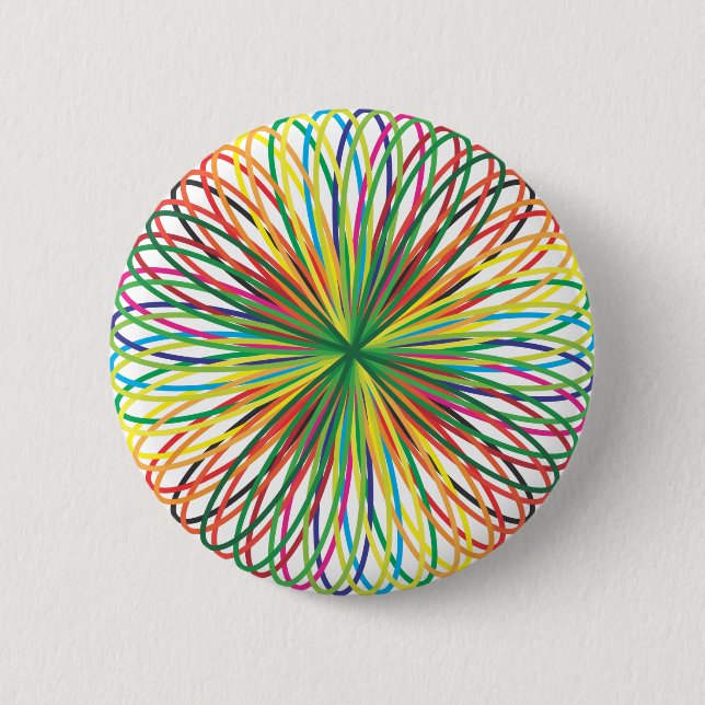 Verrückter Löwenzahn Button (Vorderseite)