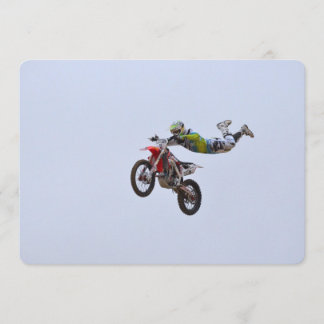 Verrückter Motocross Einladung