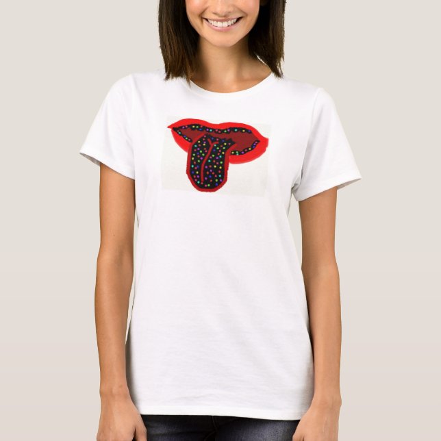 verrückter Mund T-Shirt (Vorderseite)