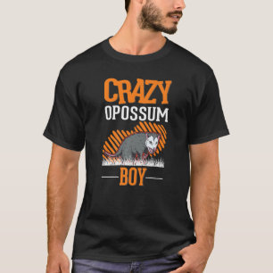 Verrückter Opossum-Junge Possum-Müllkatze T-Shirt