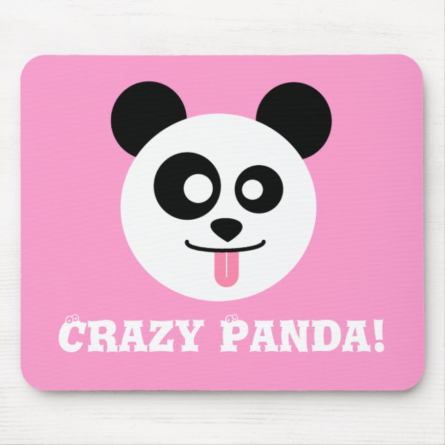 Verrückter Panda Mousepad (Vorne)
