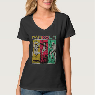 Verrückter Parkour Freestyle Lauf Jumper City Tric T-Shirt