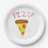 Verrückter Pizza-Teller