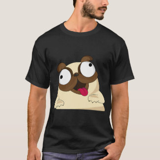 Verrückter Pug Süßes Cooles Grafik Hund T-Shirt
