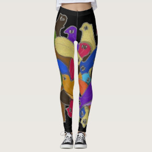 Verrückter querer mit Augen Planarian-Wurm Leggings