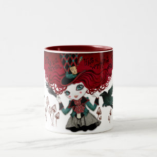 Verrückter Rätsel-Mug Zweifarbige Tasse
