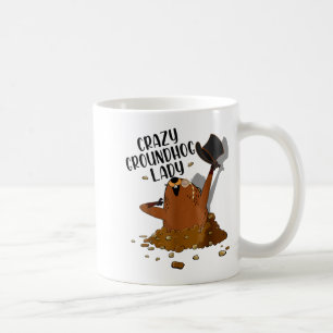 Verrückter Tag der Murmeltierdame 2. Februar Lusti Kaffeetasse