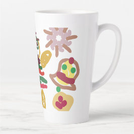 Verrückter Tanz Lebkuchen Milchtasse
