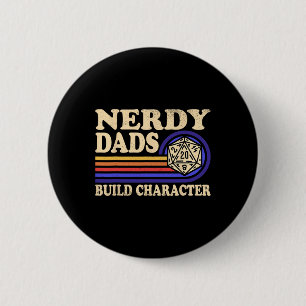 Verrückter Vater Rpg Gaming D20 Brettspiele Lustig Button