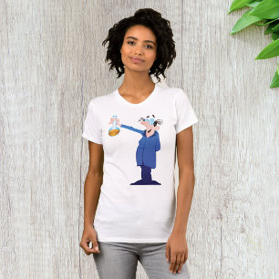 Verrückter Wissenschaftler hält Becherglas Spaß Wi T-Shirt
