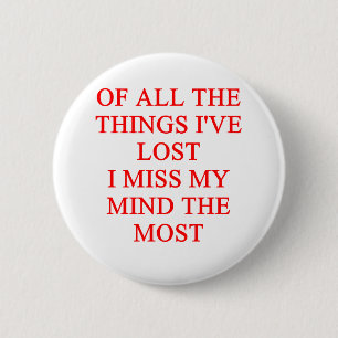 verrückter Witz Button