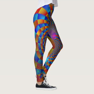 Verrückter Zirkus-Strudel Leggings