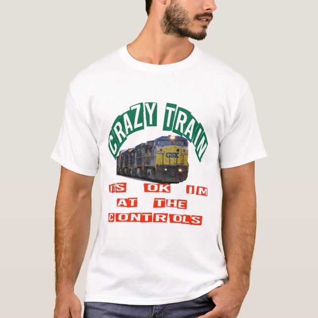 Verrückter Zug CSXs T-Shirt (Vorderseite)