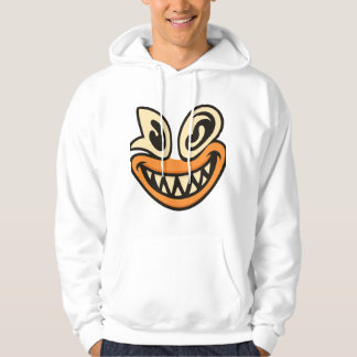 Verrücktes Breitgrins-Gesicht – Einzigartiges, fet Hoodie