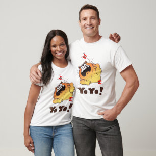 Verrücktes Cartoon-Katzen-T-Shirt T-Shirt