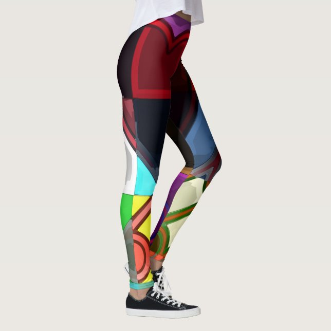 Verrücktes Design für Mutige Leggings (Rechts)