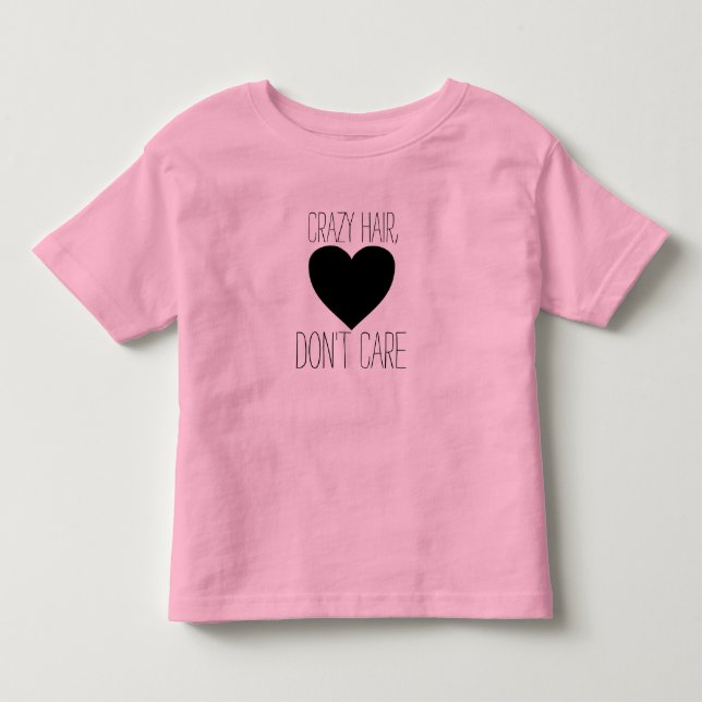 Verrücktes Haar, interessieren sich nicht Shirt (Vorderseite)