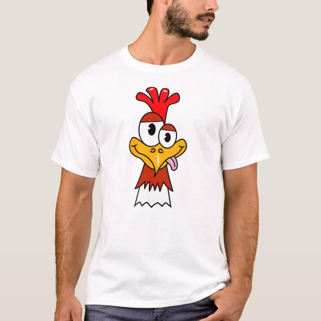 Verrücktes Huhn T-Shirt (Vorderseite)